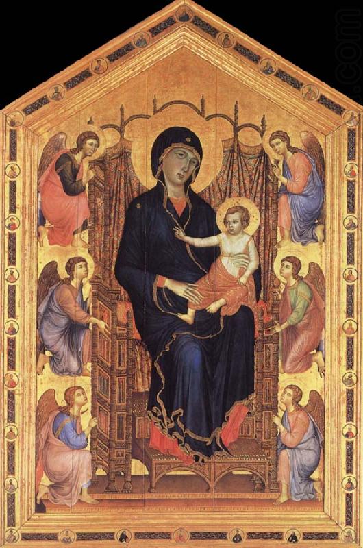 Duccio di Buoninsegna Madonna and Child Enthroned with Six Angels china oil painting image